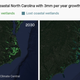 Wetlands in North Carolina in 2030 and 2100 with 3mm per year growth.